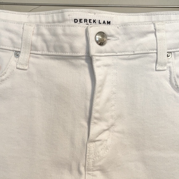 Derek Lam 10 Crosby Quinn girlfriend white denim shorts size 30 - Picture 2 of 6
